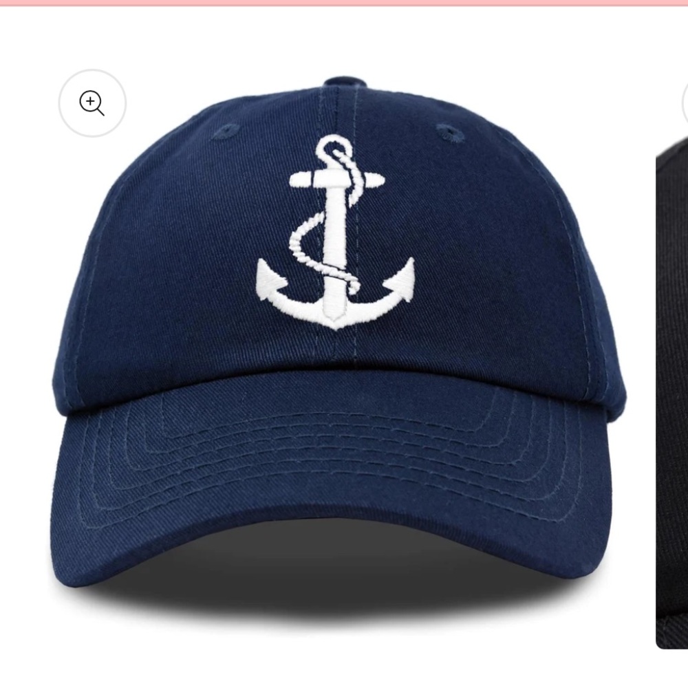 DALIX Navy Blue Anchor Hat BRAND NEW!